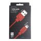 ALLOCACOC DESIGNNEST Lighting flat usb kabl 10451RD/LGHTBC, crveni - 10451RD-LGHTBC