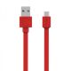 ALLOCACOC DESIGNNEST Flat micro usb kabl 10452RD/USBMBC, crveni - 10452RD-USBMBC
