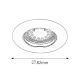 Rabalux Ugradna i nadgradna rasveta Lite GU10 1x MAX 50W bela (1046) - 1046-1-1