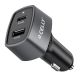 CELLY Auto punjač 65W sa USB-C i USB-A portovima - CC1USBC1USBA65W