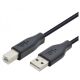 E-GREEN Kabl USB 2.0 A-USB 2.0 B M/M 3m, crna - 44161-1-1