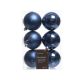 DEKOR DOM Novogodišnje kugle 8cm set 6/1 022156, tamnoplava - 107782