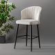 HANAH HOME Set barskih stolica 4/1 Rubi, krem - 107BCK1122