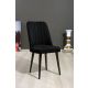 HANAH HOME Set trpezarijskih stolica 2/1 Vega, crna - 107BCK1142