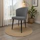 HANAH HOME Set trpezarijskih stolica Rubi 2/1, siva/crna - 107BCK1169