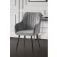HANAH HOME Set trpezarijskih stolica Nova 2/1, siva/crna - 107BCK1177