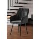 HANAH HOME Set trpezarijskih stolica Nova 2/1, antracit/crna - 107BCK1178