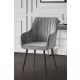HANAH HOME Trpezarijska stolica Nova, siva/crna - 107BCK1181
