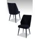 HANAH HOME Set trpezarijskih stolica Pufi 4/1, crna - 107BCK1192