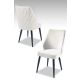 HANAH HOME Set trpezarijskih stolica Pufi 4/1, krem/crna - 107BCK1195