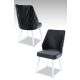 HANAH HOME Set trpezarijskih stolica Pufi 4/1, antracit/bela - 107BCK1213