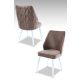 HANAH HOME Set trpezarijskih stolica Pufi 4/1, kapućino/bela - 107BCK1215