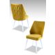 HANAH HOME Set trpezarijskih stolica Pufi 4/1, žuta/bela - 107BCK1223
