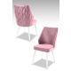 HANAH HOME Set trpezarijskih stolica Pufi 2/1, lila/bela - 107BCK1242