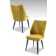HANAH HOME Set trpezarijskih stolica Pufi 2/1, žuta, crna - 107BCK1256