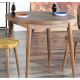 HANAH HOME Okrugli trpezarijski sto Stil Barok, tamnobraon - 107BCK1505