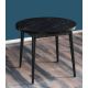 HANAH HOME Okrugli trpezarijski sto Stil Bendir, mermer crna - 107BCK1506