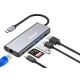 XWAVE Adapter 6in1 Tip-C na HDMI USB3 SD,RJ-45 port replikator,blister - 027245