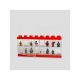 LEGO Izložbena polica za 16 minifigura - crvena - 109218