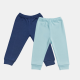 Mafimi Pamučne Pantalonice  set od 2 - teget, aqva - P-1252