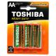 TOSHIBA Cink Baterije R6 BP 4/1 - 1100015085