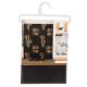 TENDANCE Zavesa za kadu 180x180cm Bath time, crna - 1100691