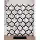 TENDANCE Zavesa za kadu 180x180cm Tribeca, providna/crna - 1108726