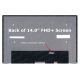 LED Ekran za laptop 14 slim 30pin FHD+ kraci bez kacenja, pomeren konektor na gore - 111031-1