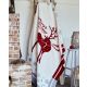 DEKOR DOM Ćebe COTTON Christmas 150x200 - 22152-A - Raindeer Red - 023773-1