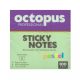 OCTOPUS Samolepljivi blok 75x75mm 100 lista pastel zeleni unl-2040 - 112920