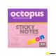 OCTOPUS Samolepljivi blok 75x75mm 100 lista neon pink unl-2043 - 112923-1