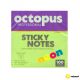 OCTOPUS Samolepljivi blok 75x75mm 100 lista neon zeleni unl-2044 - 112924