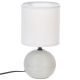 ATMOSPHERA Lampa Timeo 13x24,5cm keramika/pamuk/poliester svetlo siva - 116289L