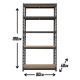 Metalna Montažna Polica 180x90x40cm-8mm 875kg - 1168-1-1