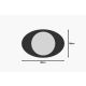 HANAH HOME Dekorativno ogledalo Obble, crna - EP3132577