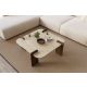 HANAH HOME Klub sto Afrolli, mermerna/tamno braon - EP3056475