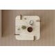HANAH HOME Klub sto Afrolli, mermerna/tamno braon - EP3056475