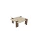 HANAH HOME Klub sto Afrolli, mermerna/tamno braon - EP3056475