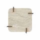 HANAH HOME Klub sto Afrolli, mermerna/tamno braon - EP3056475