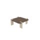 HANAH HOME Klub sto Afrolli, braon/mermerna krem - EP3056478