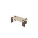 HANAH HOME Klub sto Leapiri, mermerna/tamno braon - EP3056487