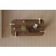 HANAH HOME Klub sto Leapiri, braon/mermerna krem - EP3056490