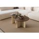 HANAH HOME Set klub stolova Private 2/1, braon/mermerna - EP3056502