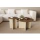 HANAH HOME Set klub stolova Private 2/1, braon/mermerna - EP3056502