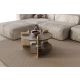 HANAH HOME Klub sto Oalla, braon/mermerna - EP3056508