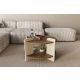 HANAH HOME Klub sto Oalla, braon/mermerna - EP3056508