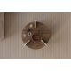 HANAH HOME Klub sto Oalla, braon/mermerna - EP3056508