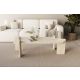HANAH HOME Klub sto Lovge, mermerna krem - EP3056511