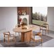 HANAH HOME Trpezarijski sto Atlantis, svetlo braon - 117FRF1402