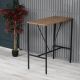 HANAH HOME Barski sto Nordic, braon/crna - 118BRN1173
